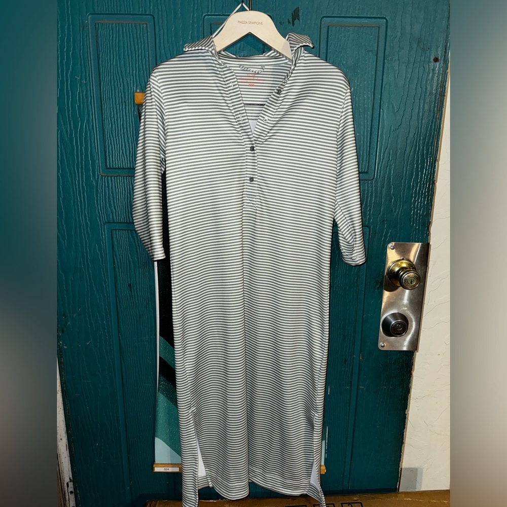 Women's Vineyard Vines Striped Sankaty Midi Margo Shirtdress XXS gently used